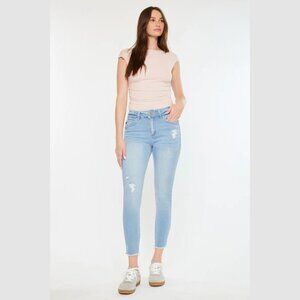 KanCan Women's High Waist Ankle Length